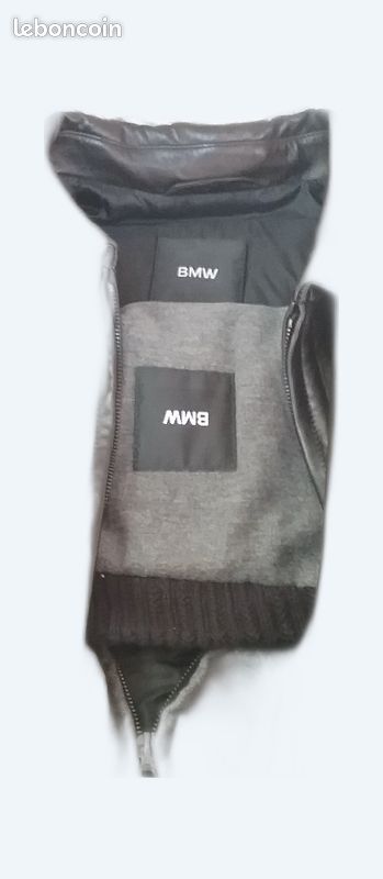 Blouson cuir marron en cuir vachette BMW (image 2)