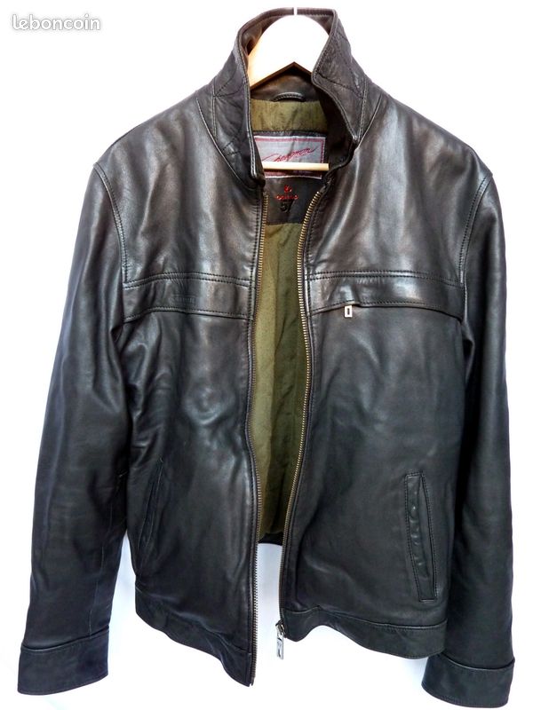 Veste cuir - Blouson Cuir Chevignon taille L (image 1)
