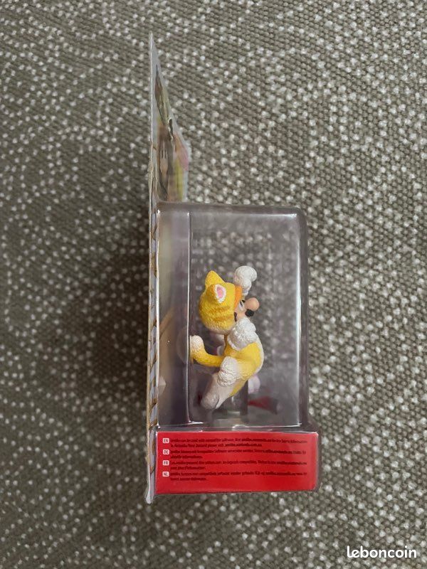 Pack 2 Nintendo Amiibo Mario Chat (Cat Mario) et Peach Chat (Cat Peach), sous blister [NEUVES] (image 4)