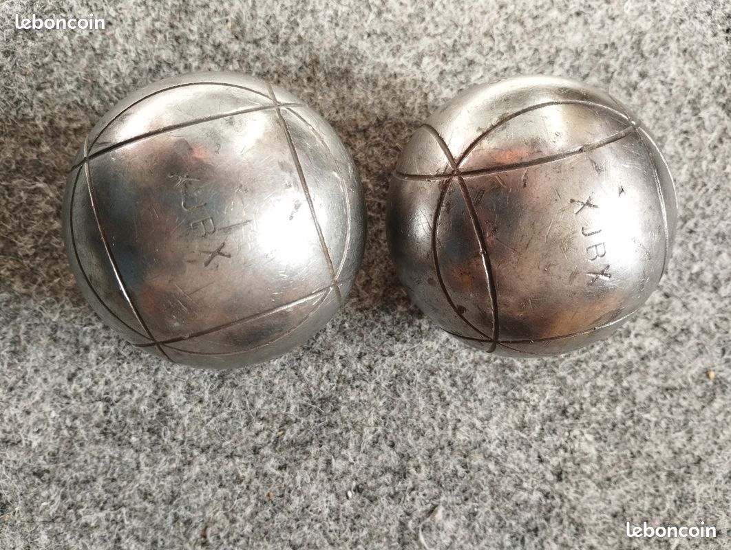 2 Boules De Pétanque JB XJBX – Inox, Striées, 740g, Diamètre 75mm, Made In France
