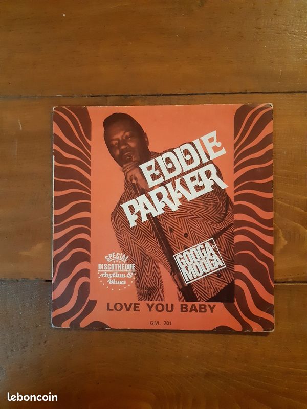 Eddie parker 45t vinyl sp biem label googa mooga 1968 (image 5)