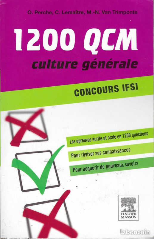 1200 QCM culture générale Concours IFSI Olivier Perche (image 1)