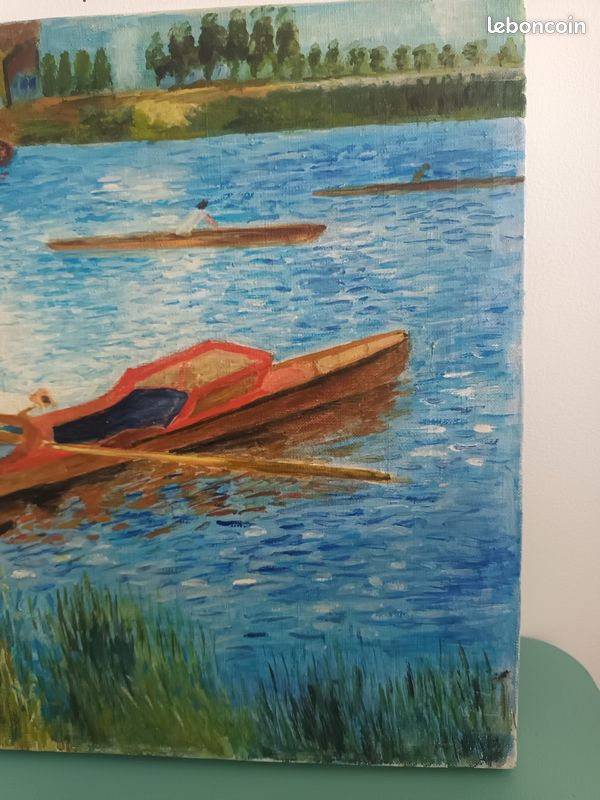 Tableau cadre huile sur toile originale Reproduction d'Auguste Renoir (image 5)