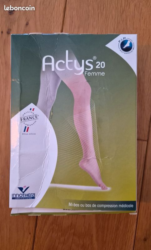 Bas neufs autofix Actys taille 1+ beige (image 2)