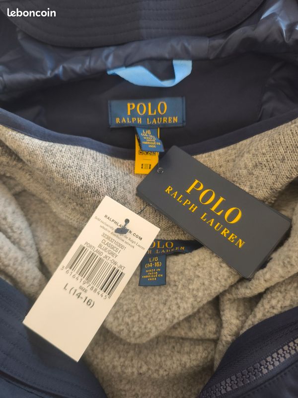 Veste coupe vent à capuche avec gilet - Ralph Lauren - 14 / 16 ans (image 6)