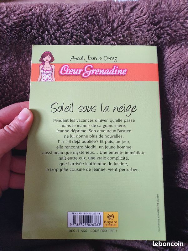 Livre ado "Soleil sous la neige" Cœur Grenadine (image 2)