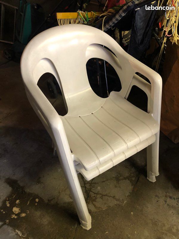 Chaises de jardin blanc (image 2)