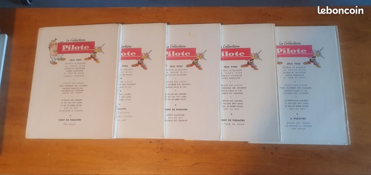 Collection BD Asterix & Obélix EO + Pilote & dos blanc Uderzo Goscinny (image 3)