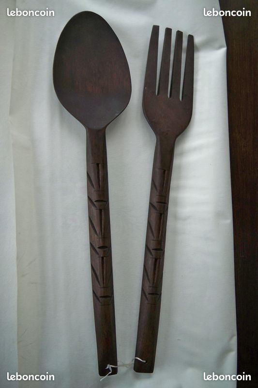 Grandes Cuillère-fourchette en bois (image 1)