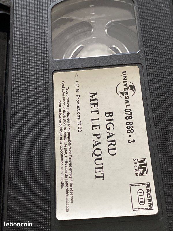 Cassette VHS Bigard met le paquet (image 3)
