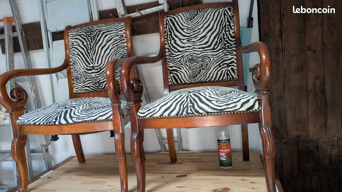 Fauteuils 1 jolie paire identique (image 1)