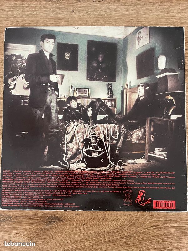 Disque Vinyl LP (33t) KIDNAPPERS "Dernière Partouze avant la Bombe" Pressage original FR 1990 - rare - Rock alternatif - Punk (image 6)
