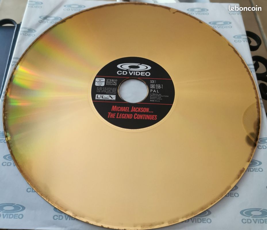 Rare Disque CDV Doré Michael Jackson - The Legend Continues (image 5)