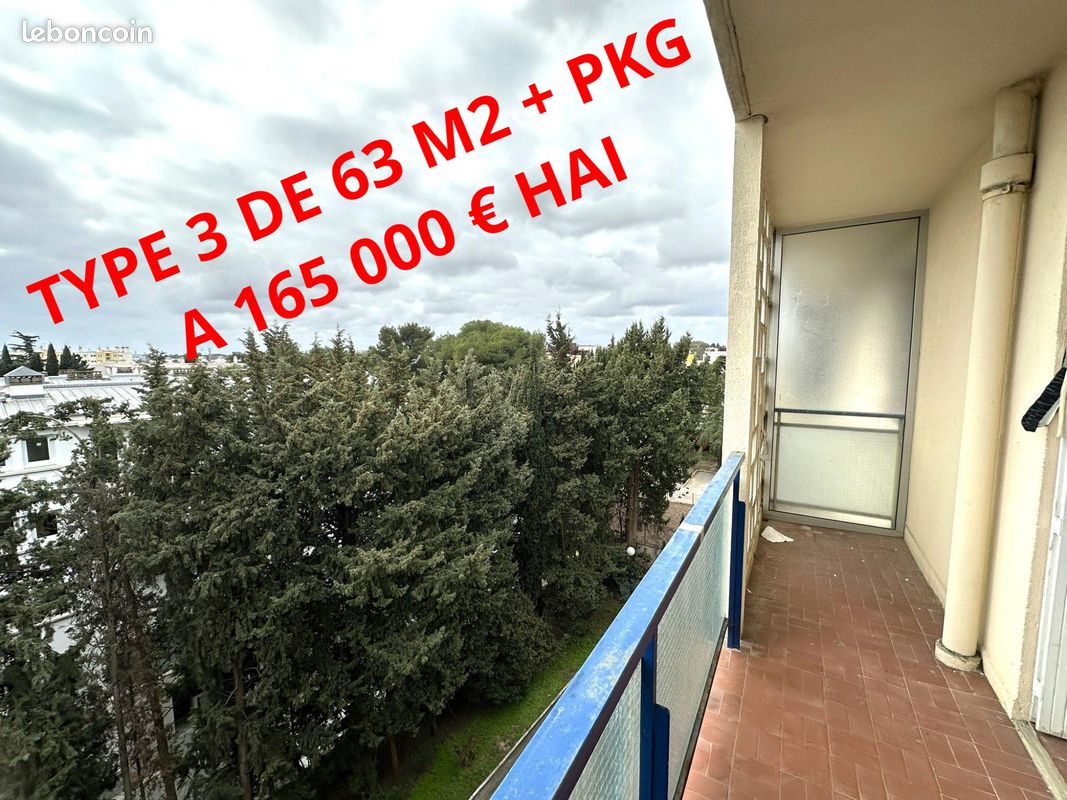 Appartement 3 pièces 65 m² · à Montpellier · 65 m² · 165 000 €