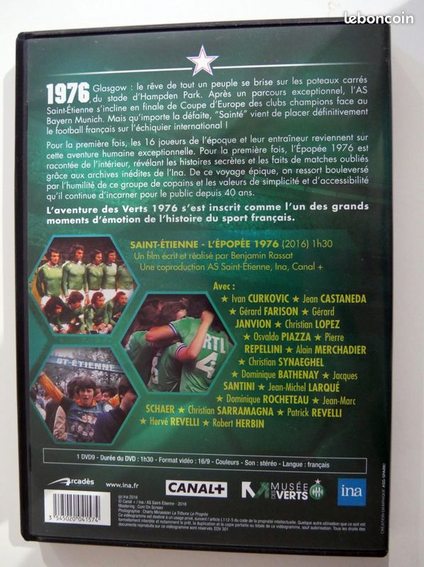 AS Saint-Etienne Epopée des verts 1976 - Maudits poteaux carrés (image 2)