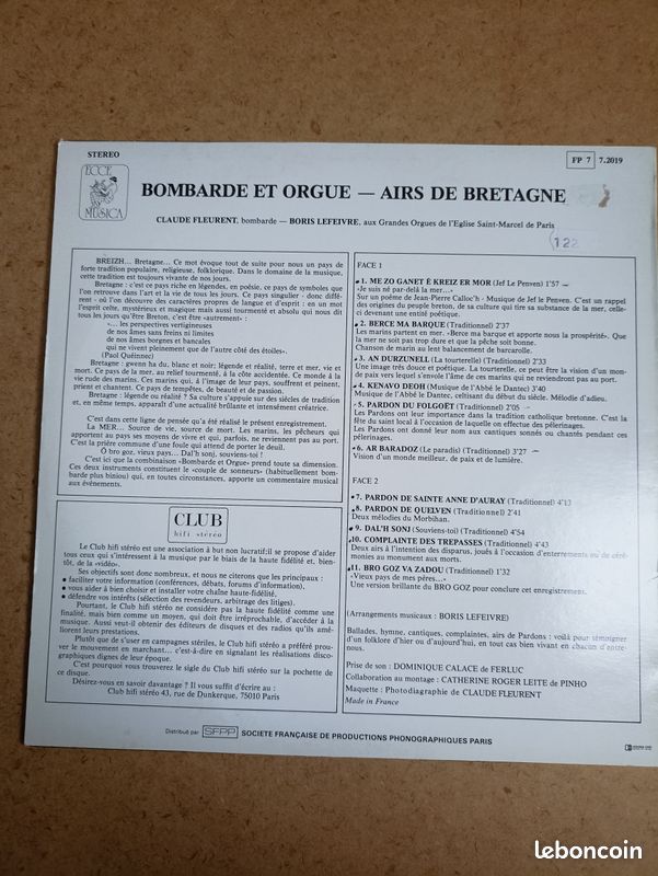 Lot de 5 albums bretons vinyles 33tr/mn, dont 1 double (image 18)