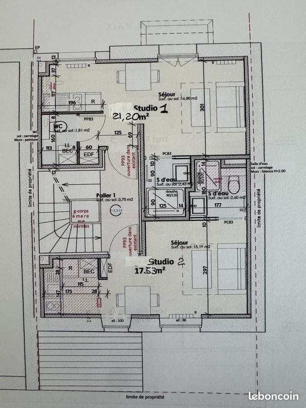Appartement a louer vichy - 1 pièce(s) - 18 m2 - Surfyn
