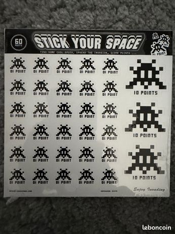 Stickers Space Invaders Pour Flipper Et Pincab - Fabrication Française