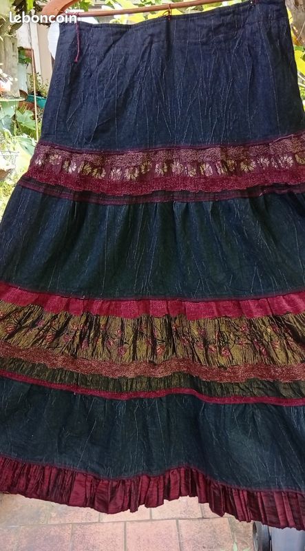 Jupon "bohème" Femme je vous aime taille 38/40 (image 2)