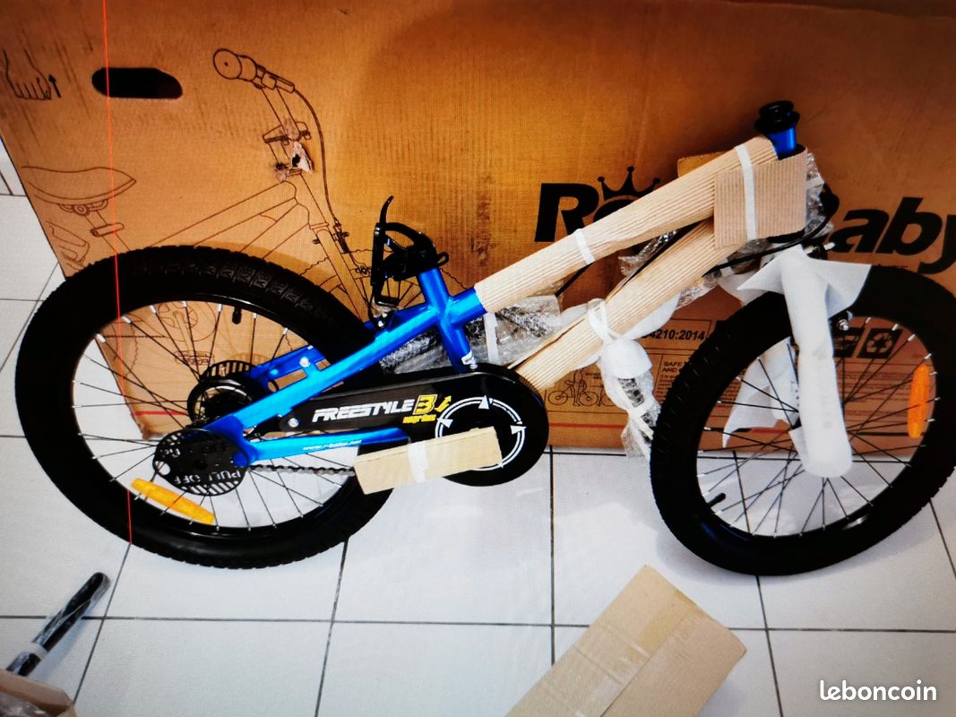 Vélo BMX Freestyle Enfant 16 Pouces - Blanc - Garçons Et Filles 3-10 Ans