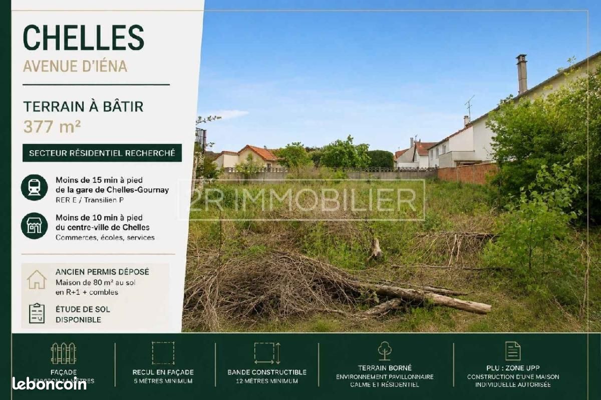 Terrain 377 m² Chelles · 244 900 €