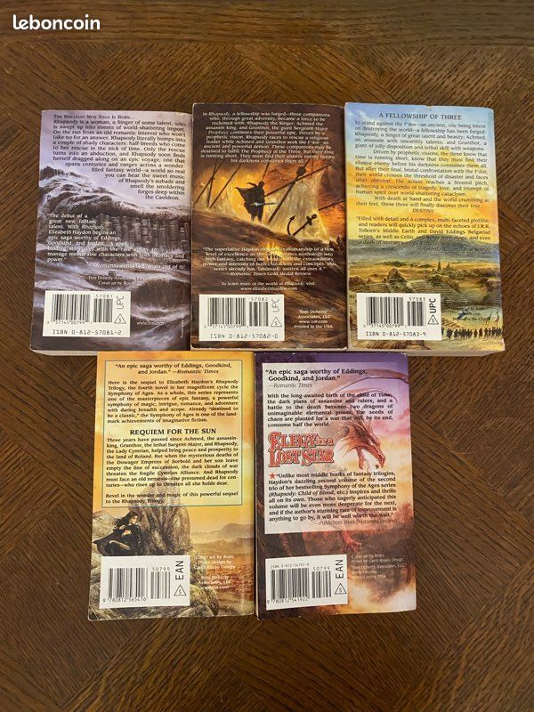Lot de livres symphony of ages Elizabeth Haydon (image 2)