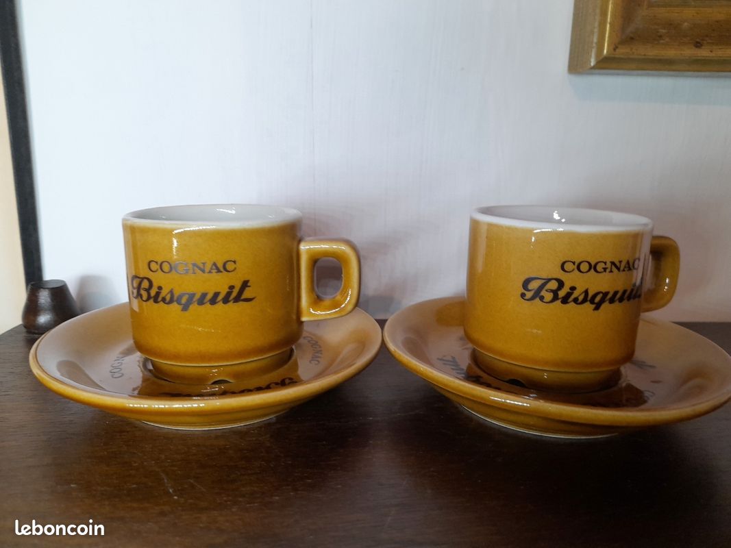 Tasses Expresso Cognac Bisquit En Céramique Marron - Lot De Tasses à Café Neuves