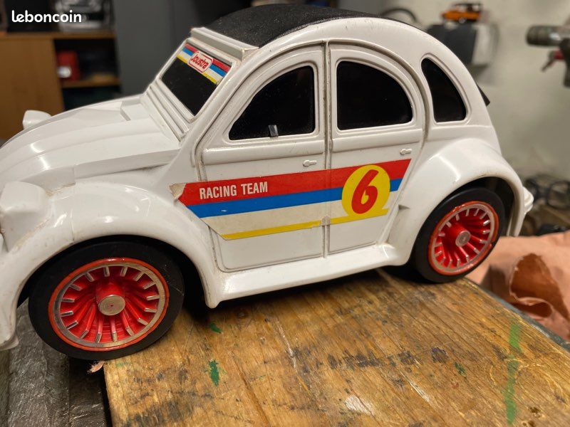 Voiture Joustra 2CV Racing Team – Miniature Vintage – Années 80 – Super état