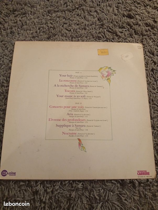 Vinyle 33t Néo Classique Saint Preux (image 3)