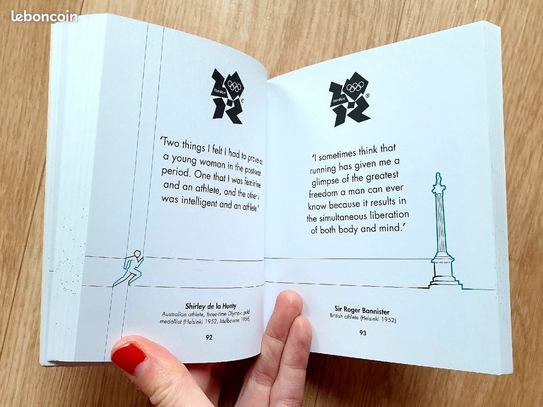 Livre petit format "The Little Book Of Olympic Spirit" publication officielle en anglais des J.O. De (image 2)