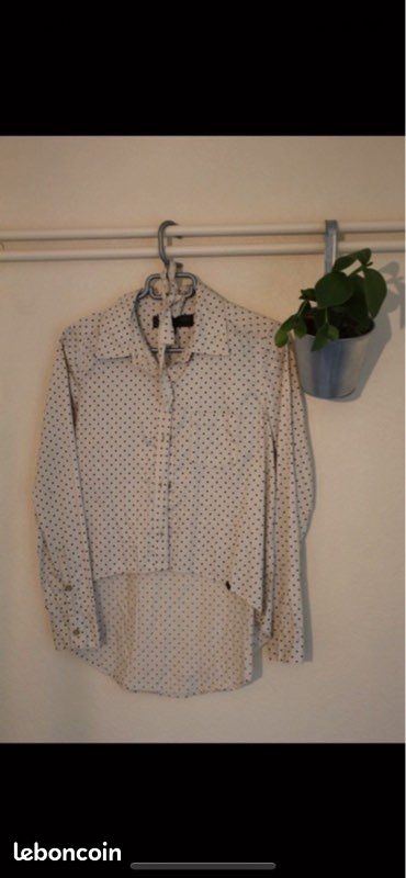 Chemise à pois beige Vans (image 1)