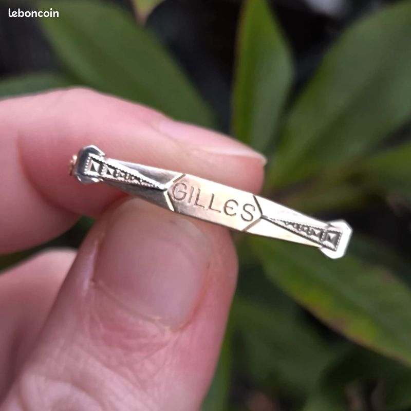 Ancien PIN'S broche nominative PRENOM Georges bateau émail bijou