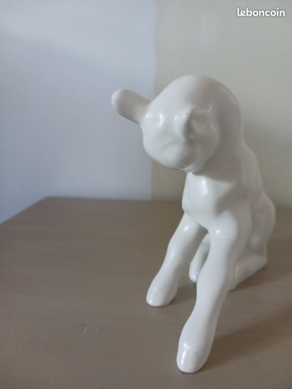 Chevreau blanc en céramique (image 6)