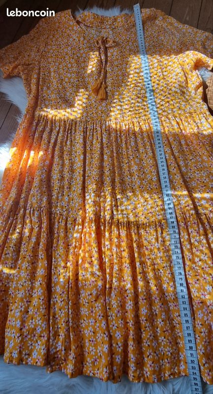 💛 Robe volantée jaune t.44 (image 7)