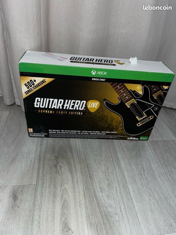 Guitar Hero Live + Guitare Hero Power Pour Xbox 360 - Bon état Complet