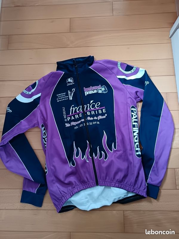 Veste D'hiver Vélo Vintage Giordana Maillot Peugeot (taille M Homme)