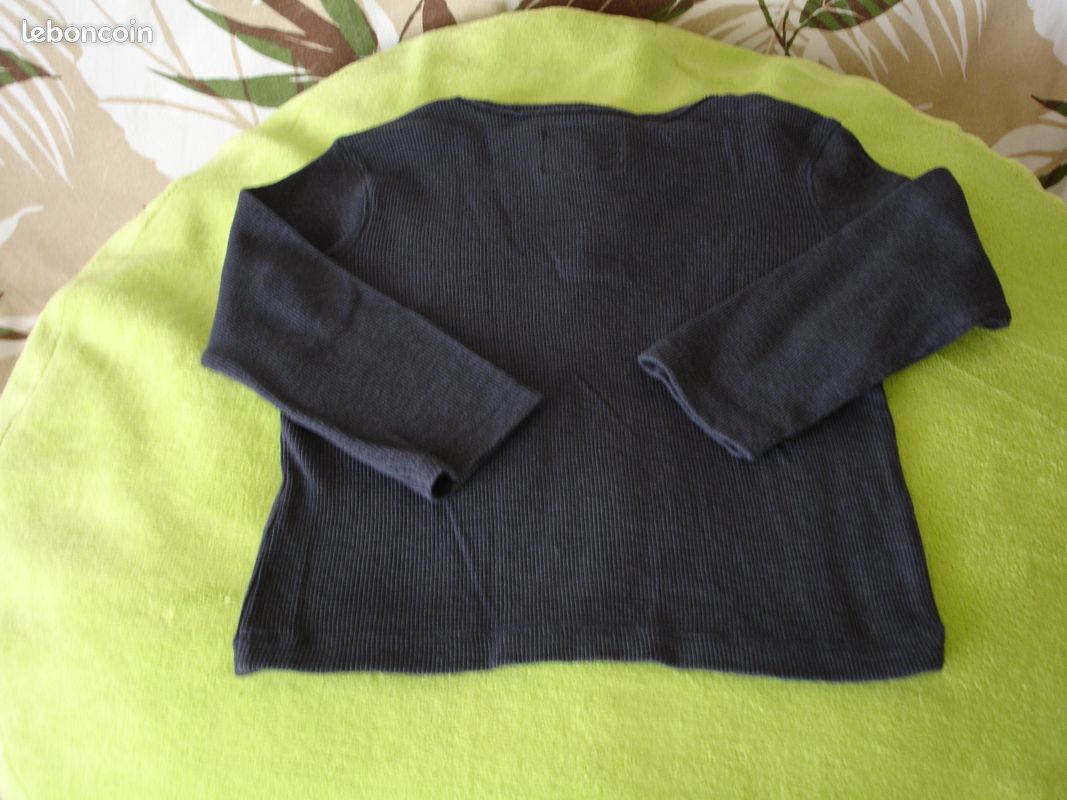 Tee-shirt manches longues marine CFK 3 ans (image 2)