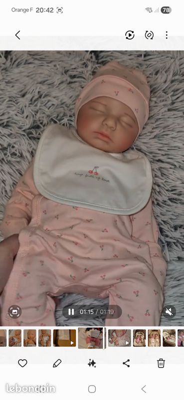 Silicone complet bébé reborn loulou 51 cm (image 15)