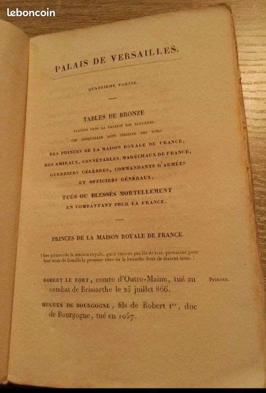 Livres anciens premières éditions Palais de Versailles (image 9)