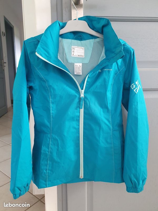 Blouson coupe vent 10 ans turquoise (image 1)