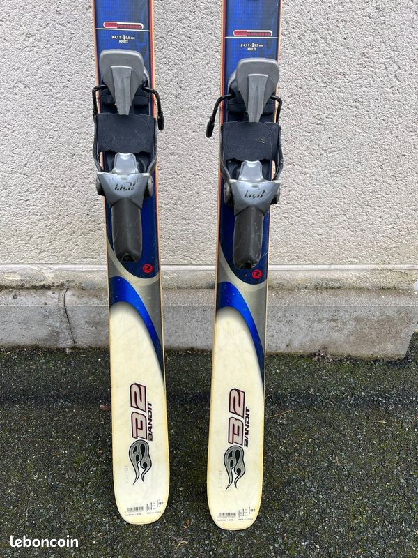 Ski Télémark Rossignol Bandit B2 Avec Fixations N75 - Occasion - Longueur 141-150 Cm
