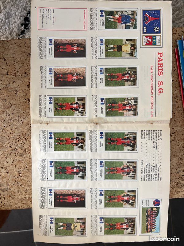 Album Panini Football 77 Vintage RTL – Édition 1977 – Partiellement Complet
