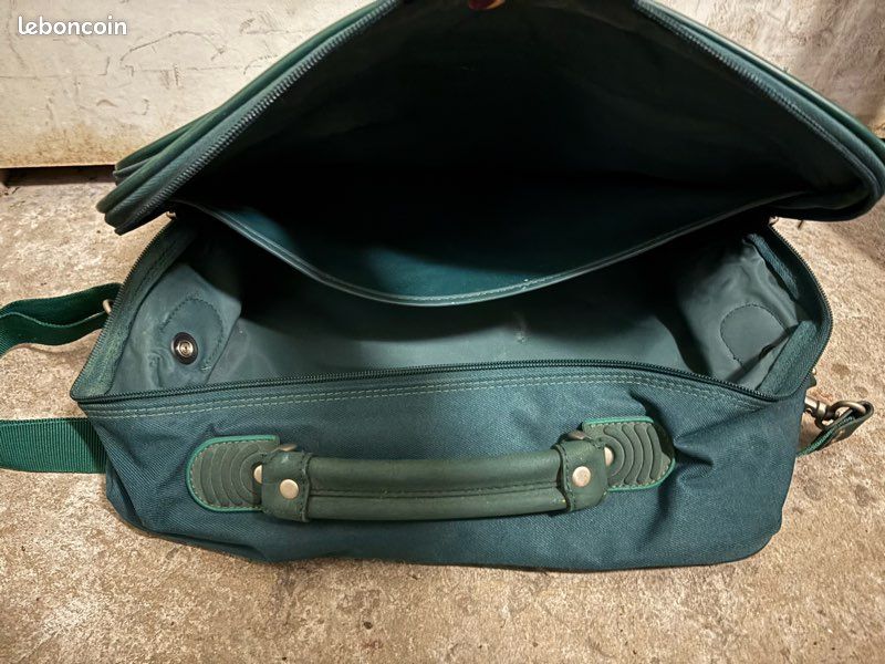 Sac Bandoulière Samsonite Vintage – Vert/rouge, Nylon Léger Et Imperméable