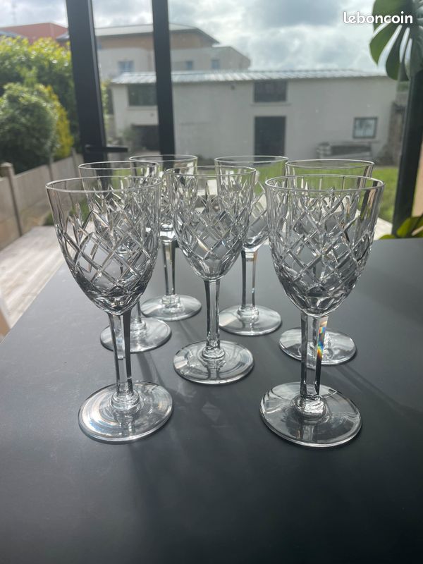 Verres en cristal taillés (image 2)