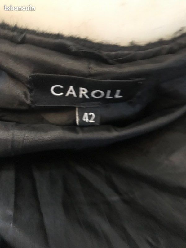Manteau fausse fourrure caroll (image 3)