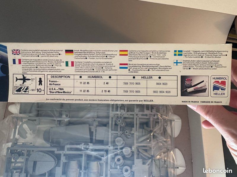 Maquette Heller Lockheed L-749 Constellation 1/72 Air France neuve (image 2)
