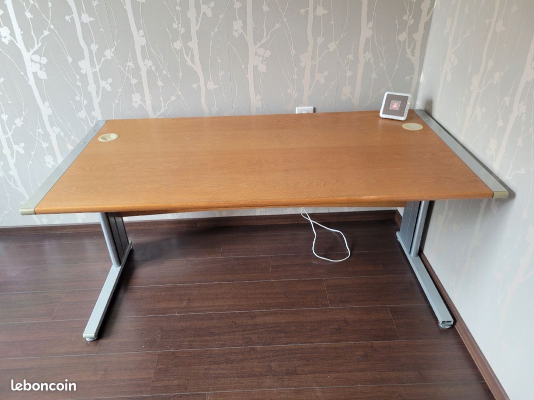 Bureau bois métal (image 1)