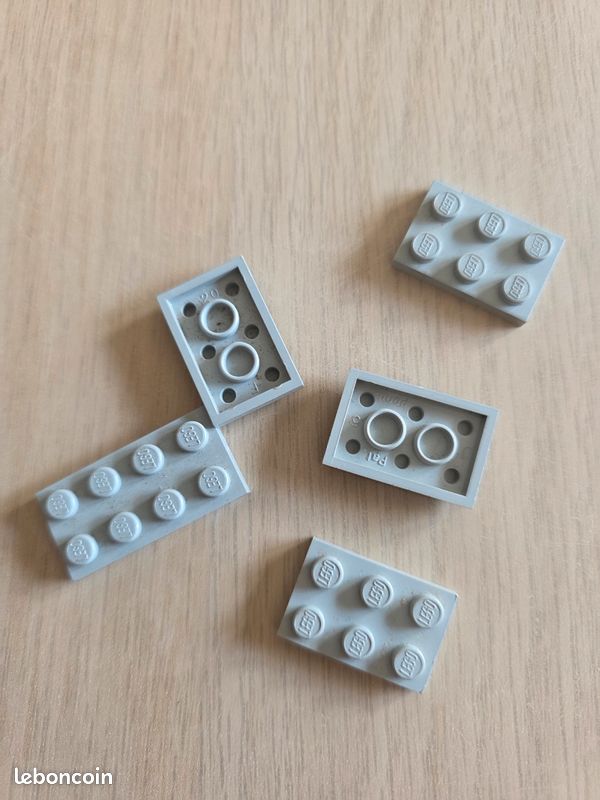Lot de plaques legos gris anciens annee 60/70 (image 5)