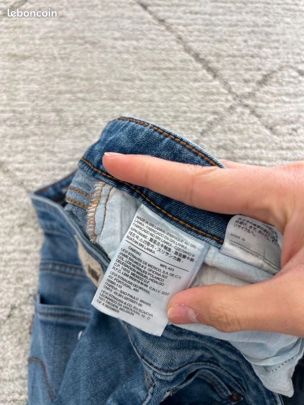 Levi's Demi Curve Femme Bleu Skinny Slim Jeans W30 L31