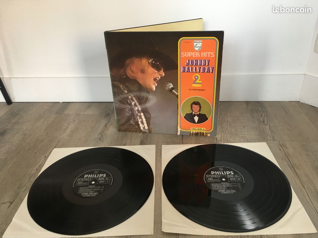Johnny Hallyday Super Hits volume 2 vinyle 33 tours (image 1)